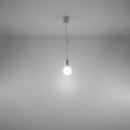 Lampa wisząca DIEGO 1 biała SL.0569 Sollux