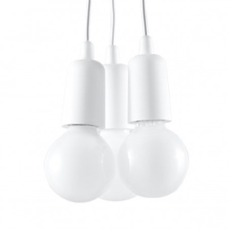 Lampa wisząca DIEGO 3 biała SL.0570 Sollux