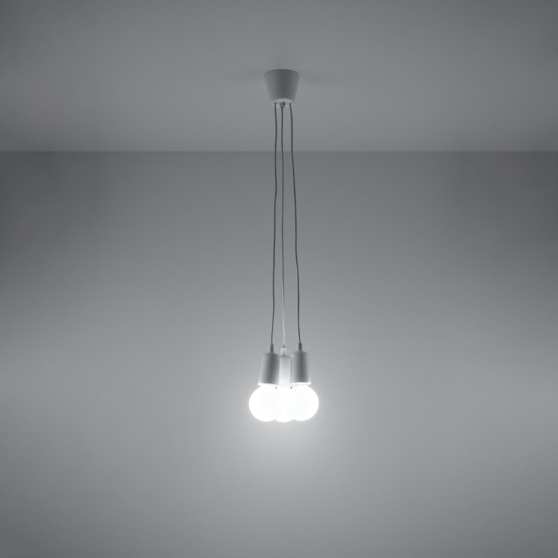 Lampa wisząca DIEGO 3 biała SL.0570 Sollux