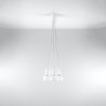 Lampa wisząca DIEGO 5 biała SL.0571 Sollux