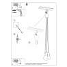 Lampa wisząca DIEGO 5 biała SL.0571 Sollux