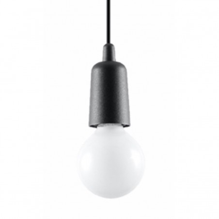 Lampa wisząca DIEGO 1 czarna SL.0572 Sollux Lampa wisząca DIEGO 1 czarna SL.0572 Sollux