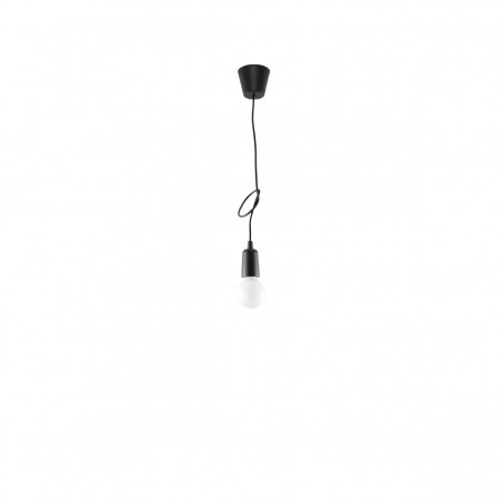 Lampa wisząca DIEGO 1 czarna SL.0572 Sollux