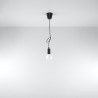Lampa wisząca DIEGO 1 czarna SL.0572 Sollux