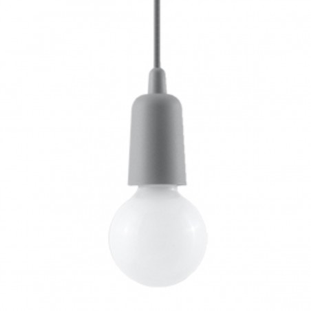 Lampa wisząca DIEGO 1 szara SL.0575 Sollux