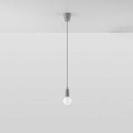 Lampa wisząca DIEGO 1 szara SL.0575 Sollux