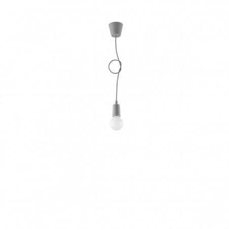 Lampa wisząca DIEGO 1 szara SL.0575 Sollux