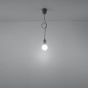 Lampa wisząca DIEGO 1 szara SL.0575 Sollux