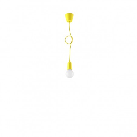 Lampa wisząca DIEGO 1 żółta SL.0578 Sollux