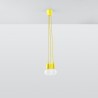 Lampa wisząca DIEGO 3 żółta SL.0579 Sollux