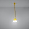 Lampa wisząca DIEGO 3 żółta SL.0579 Sollux