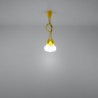 Lampa wisząca DIEGO 3 żółta SL.0579 Sollux