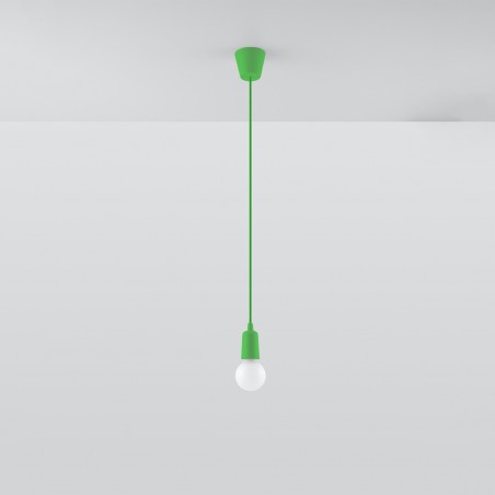Lampa wisząca DIEGO 1 zielony SL.0581 Sollux