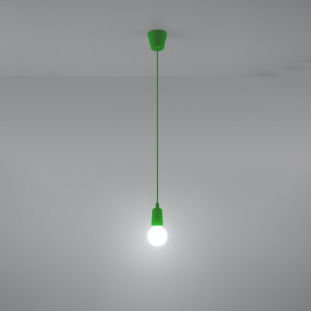 Lampa wisząca DIEGO 1 zielony SL.0581 Sollux