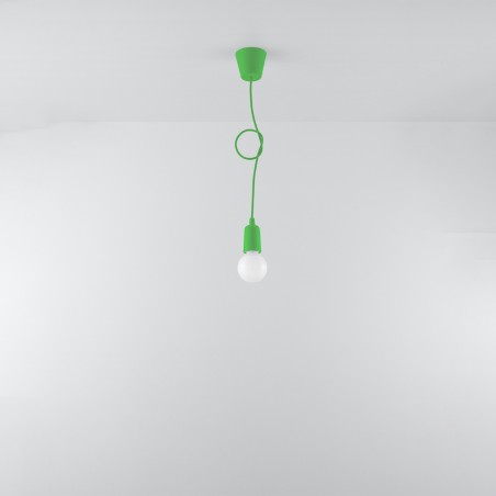Lampa wisząca DIEGO 1 zielony SL.0581 Sollux