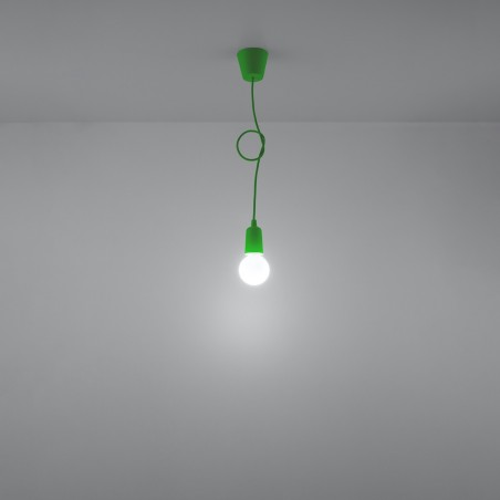 Lampa wisząca DIEGO 1 zielony SL.0581 Sollux