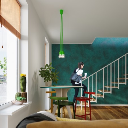 Lampa wisząca DIEGO 1 zielony SL.0581 Sollux