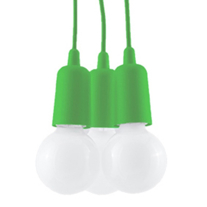 Lampa wisząca DIEGO 3 zielony SL.0582 Sollux Lampa wisząca DIEGO 3 zielony SL.0582 Sollux