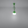 Lampa wisząca DIEGO 3 zielony SL.0582 Sollux