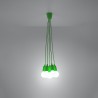Lampa wisząca DIEGO 5 zielony SL.0583 Sollux