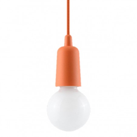 Lampa wisząca DIEGO 1 pomarańczowy SL.0584 Sollux