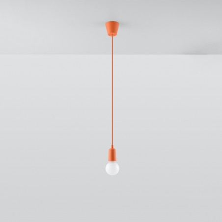 Lampa wisząca DIEGO 1 pomarańczowy SL.0584 Sollux