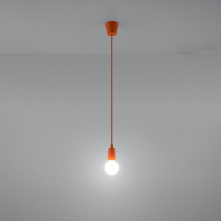 Lampa wisząca DIEGO 1 pomarańczowy SL.0584 Sollux