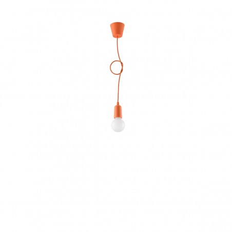 Lampa wisząca DIEGO 1 pomarańczowy SL.0584 Sollux