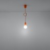 Lampa wisząca DIEGO 1 pomarańczowy SL.0584 Sollux