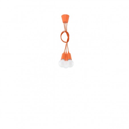 Lampa wisząca DIEGO 3 pomarańczowy SL.0585 Sollux