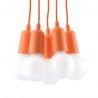 Lampa wisząca DIEGO 5 pomarańczowy SL.0586 Sollux