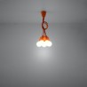 Lampa wisząca DIEGO 5 pomarańczowy SL.0586 Sollux