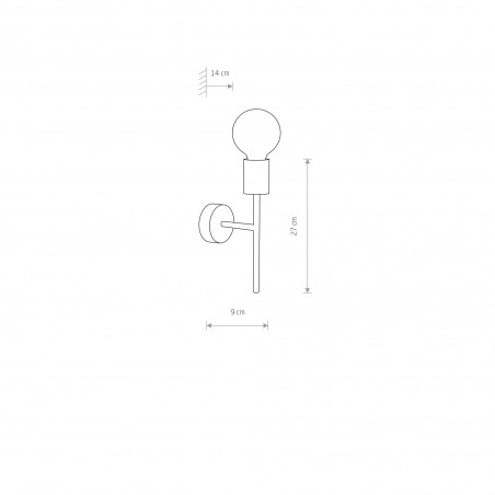 RADIUS Czarny 60W
