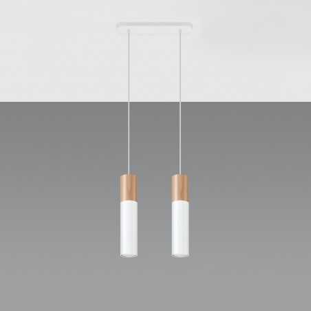 Lampa wisząca PABLO 2 biała SL.0629 Sollux