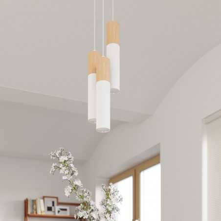 Lampa wisząca PABLO 2 biała SL.0629 Sollux