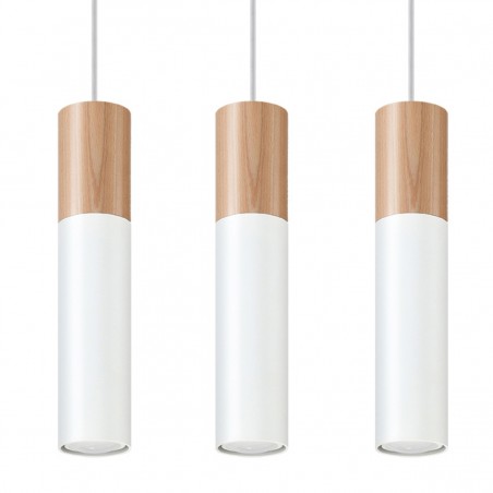 Lampa wisząca PABLO 3L biała SL.0630 Sollux