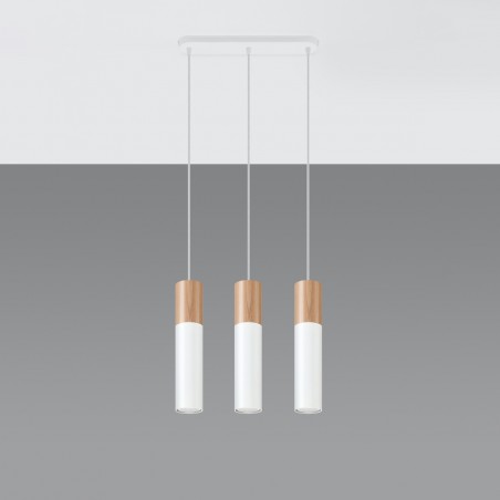 Lampa wisząca PABLO 3L biała SL.0630 Sollux