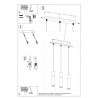 Lampa wisząca PABLO 3L biała SL.0630 Sollux