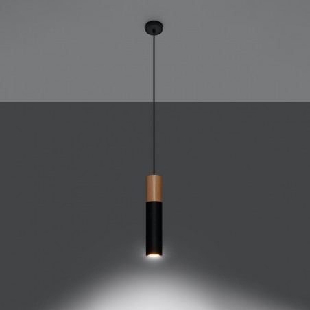 Lampa wisząca PABLO czarna SL.0632 Sollux