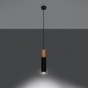 Lampa wisząca PABLO czarna SL.0632 Sollux