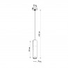 Lampa wisząca PABLO czarna SL.0632 Sollux
