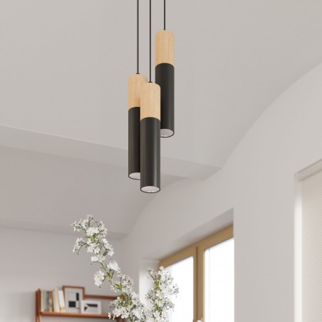 Lampa wisząca PABLO czarna SL.0632 Sollux