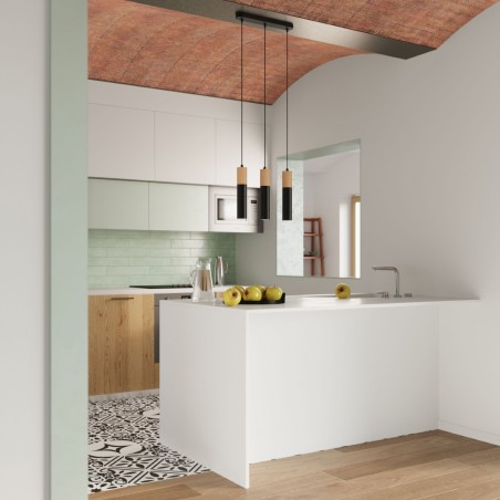 Lampa wisząca PABLO 2 czarna SL.0633 Sollux