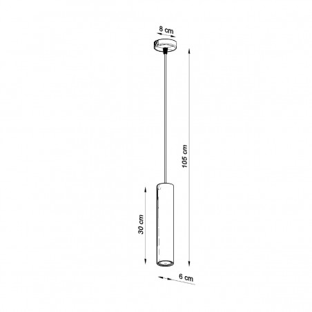 Lampa wisząca LINO 1 SL.0636 Sollux