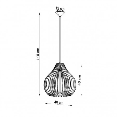 Lampa wisząca APRILLA SL.0639 Sollux