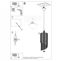Lampa wisząca ALEXIA SL.0640 Sollux