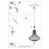 Lampa wisząca ELZA SL.0641 Sollux