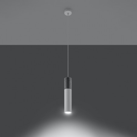 Lampa wisząca BORGIO 1 biały SL.0647 Sollux
