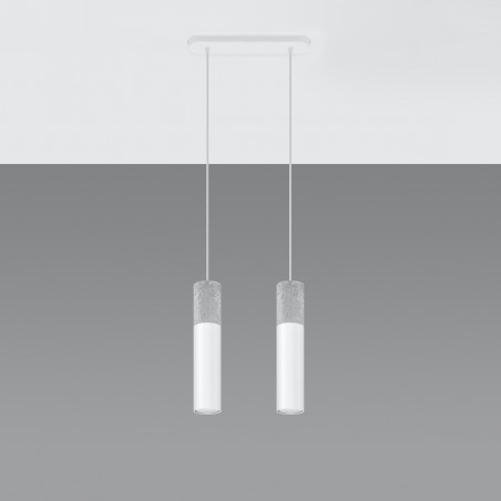 Lampa wisząca BORGIO 2 biały SL.0648 Sollux