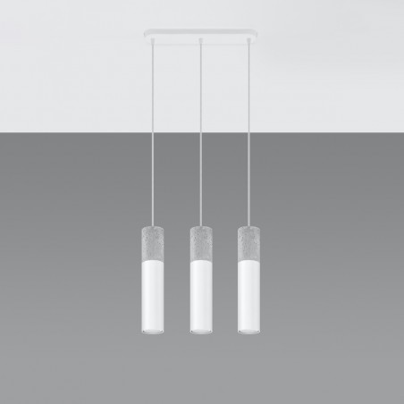 Lampa wisząca BORGIO 3L biały SL.0649 Sollux